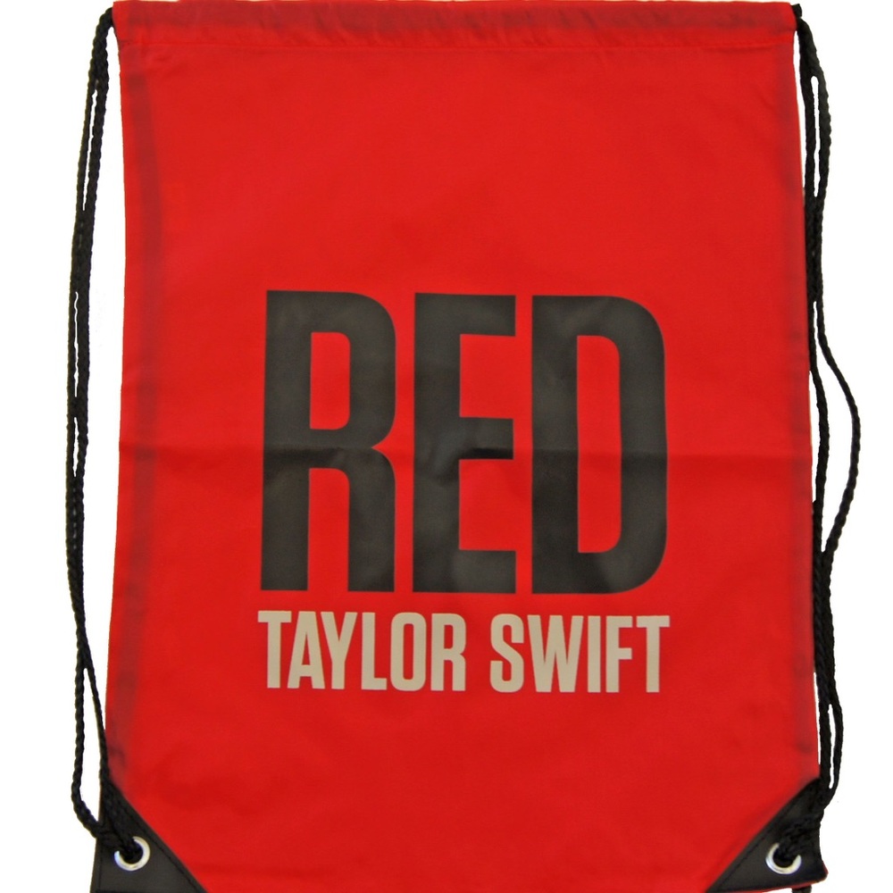 NWT Taylor Swift RED tour drawstring backpack